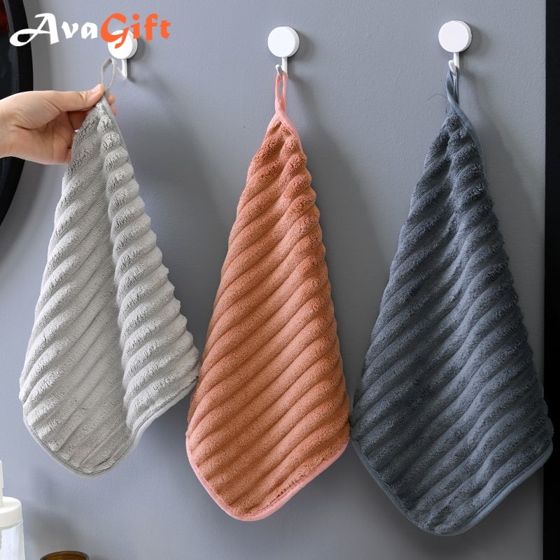 ซื้อ 5 แถม 1 ฟรี ผ้าเช็ดมือนุ่มดูดซับ, ผ้าเช็ดหน้าแบบแขวน 30*30 ซม. สี่เหลี่ยม, กระดาษชําระในครัว