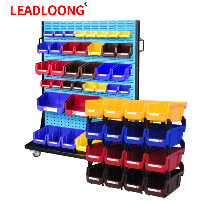 LEADLOONG V1 6/24pcs 13.5x10.5x7.6CM กล่องอะไหล่ กล่องเครื่องมือ กล่องใส่น๊อต รุ่น-V1 พลาสติกหนาพิเศษ วางซ้อนกันได้ แข็งแรง ทนความร้อนได้ดี