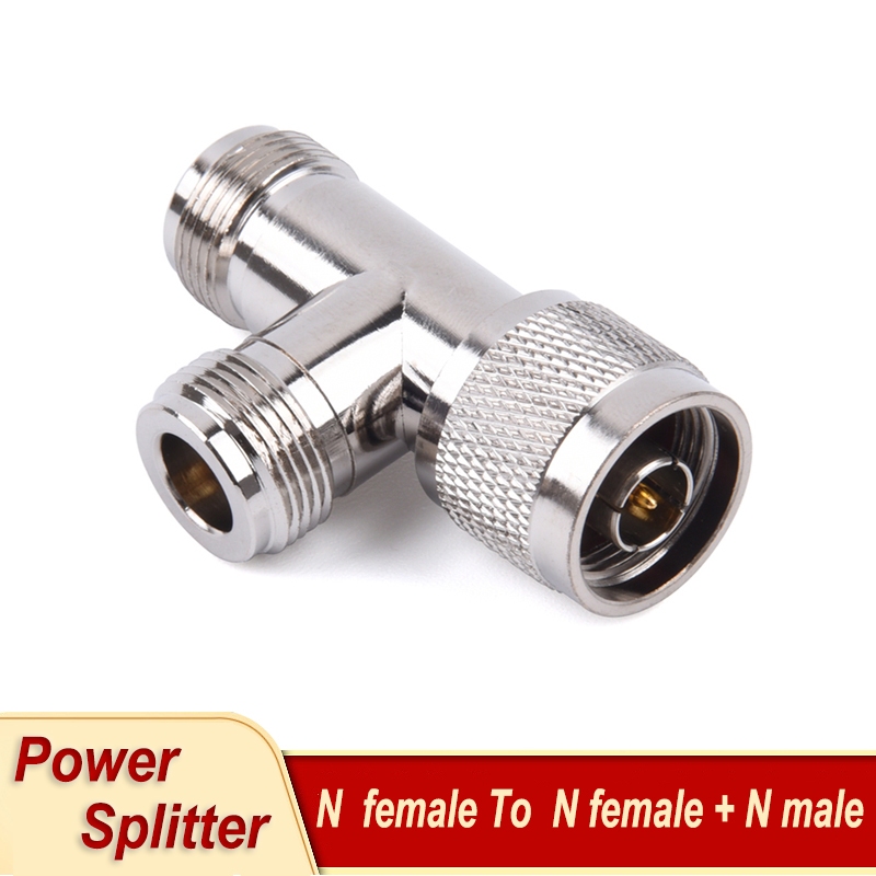 อะแดปเตอร์เชื่อมต่อ N Type Female to N Female + N Male Triple Tee Connector N Type Coax 3 Ways Split