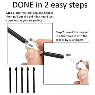 Ankndo 5Pcs สัมผัส สไตลัส ปากกา เคล็ด ลับ หัวปากกา For Samsung Galaxy Tab S6 lite S6/S7/S7+/S7 FE S8+ Note 10 20 Stylus Pen Tip (สำหรับปากกาต้นฉบับของ Samsung)