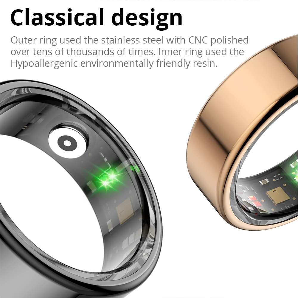 ใหม ่ สมาร ์ ทแหวน Heart Rate เลือดออกซิเจน Sleep การตรวจสอบแหวนกันน ้ ําสุขภาพ NFC Finger