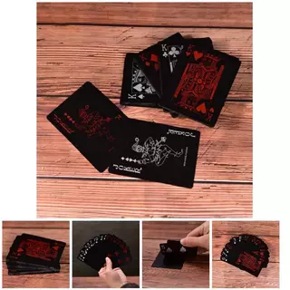 [พร้อมส่ง] ไพ่โป๊กเกอร์พลาสติก PVC กันน้ํา สําหรับเก็บสะสม 1 ชุด 54 ชิ้น