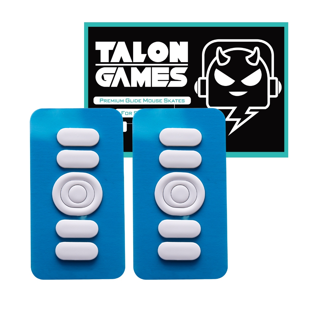 TALONGAMES ICE White Mouse Feet Mouse Skates สําหรับ Logitech G304 G305 เมาส์สําหรับเล่นเกมไร้สาย