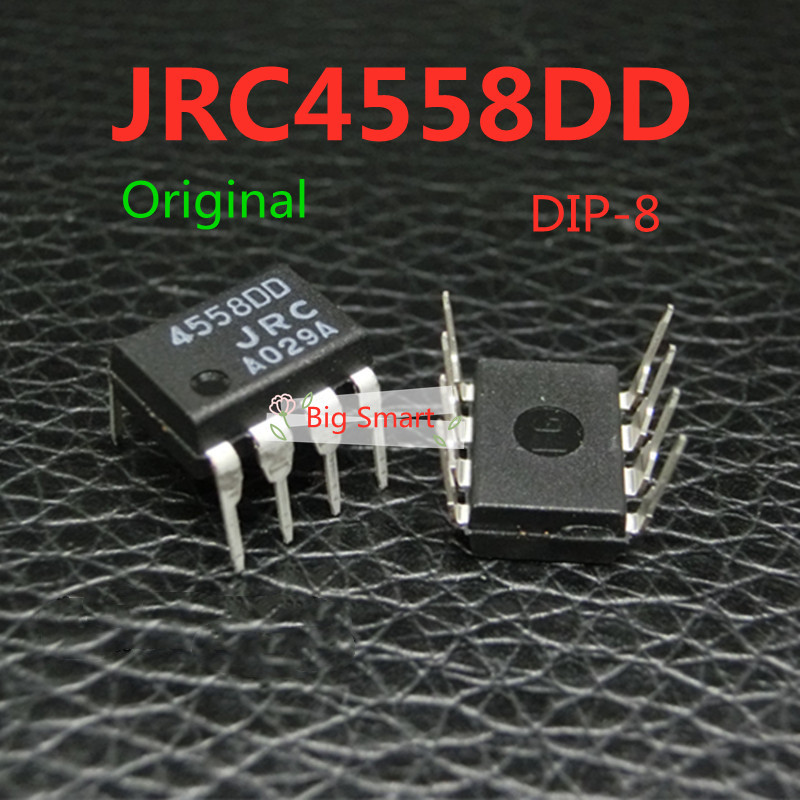 ของแท้ เครื่องขยายเสียง JRC4558DD NJM4558DD DIP-8 4558DD 10 ชิ้น