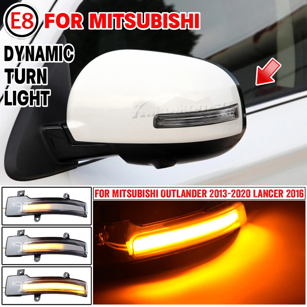 ไฟเลี้ยวไดนามิก LED 8351A135 8351A136 สําหรับ Mitsubishi ASX 2013-2020 Lancer 2016 2 ชิ้น