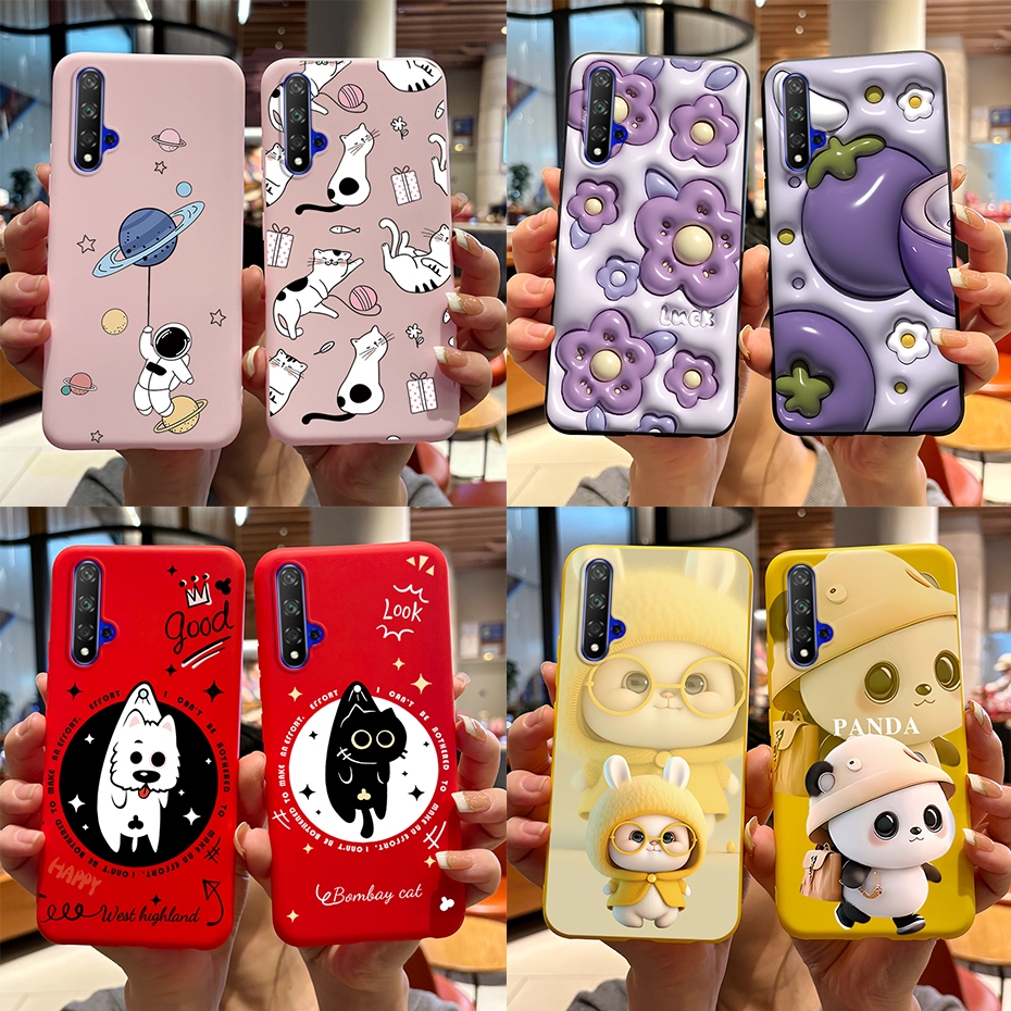 เคสโทรศัพท์มือถือ ซิลิโคนนิ่ม TPU ลายกระต่ายแพนด้าน่ารัก สําหรับ Huawei Nova 5T YAL-L21 YAL-L61 YAL-L71 Nova5T