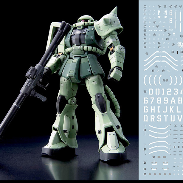 EVO RG 04 RG MS-06F Zaku II รูปลอกสไลด์น้ํา EVORG005