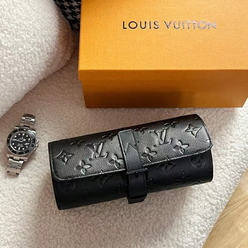 พร้อมส่ง กล่องนาฬิกา Louis -Vuitton LV พร้อมบรรจุภัณฑ์ครบชุด M10147