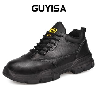 GUYISA รองเท้าเซฟตี้ Steel Toe รองเท้านิรภัยกันน้ำ COD