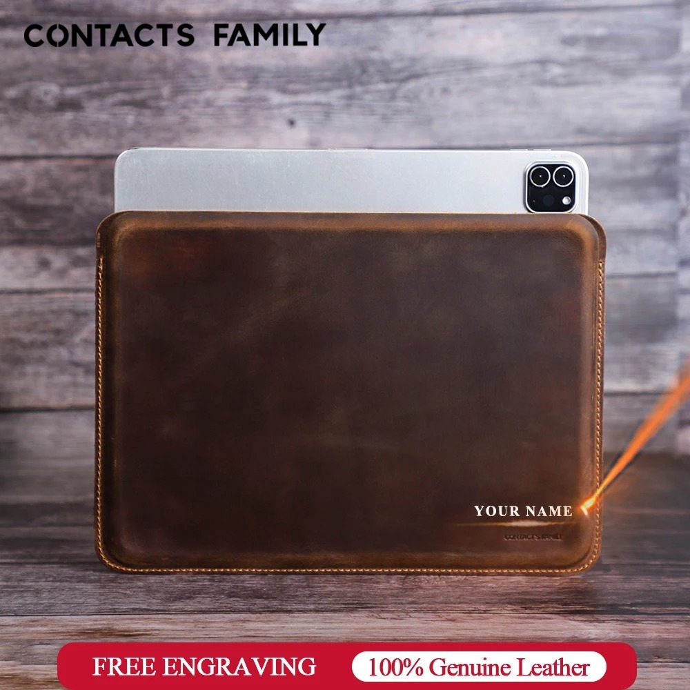 CONTACTS FAMILY เคสหนังวัว สําหรับ  Pro 11 Air 3 4 Air 5 10.9 7th 8th 9th 10th 10.2 แท็บเล็ตแท็บเล็ต ราคา ถูกที่สุด ดีลบีเคเค