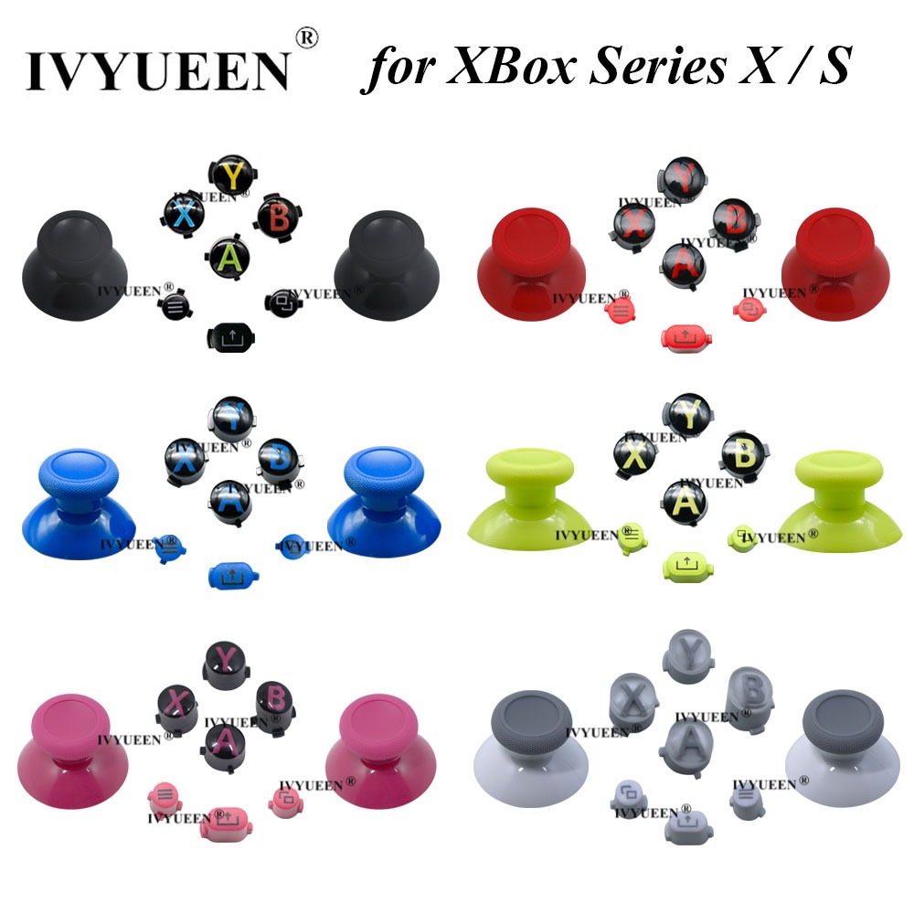 IVYUEEN สําหรับ XBox Series XSX XSS Core Controller Thumbsticks ABXY เมนูแบ่งปัน Action Face ปุ่ม Mod Kit เปลี่ยน
