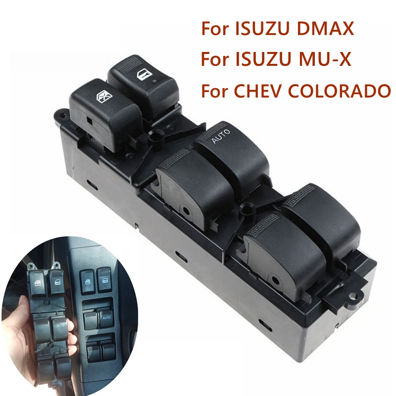 สวิทช์กระจกไฟฟ้า ISUZU DMAX All New 4ประตู (ออโต้ขึ้น-ลง) , MU-X, CHEV COLORADO, TRAILBLAZER ปี 2012-2019 สวิตช์ไฟฟ้า สวิท ปรับกระจก รหัส 8-98192252-1 8-98192251-