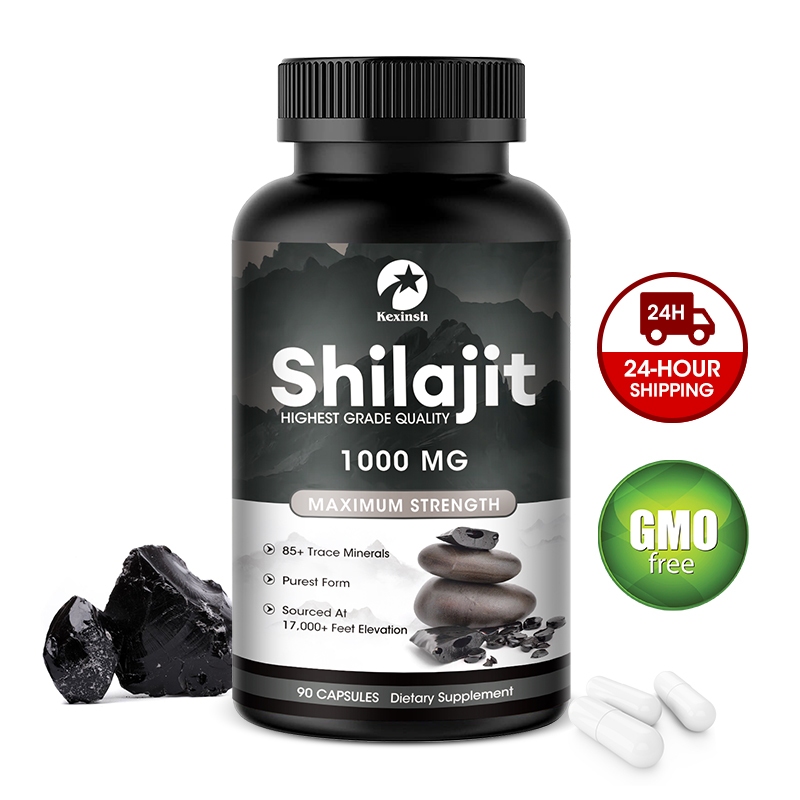 Kexinsh Shilajit แคปซูลพลังงานสูงสุด 1000 มก. สําหรับผู้ชาย