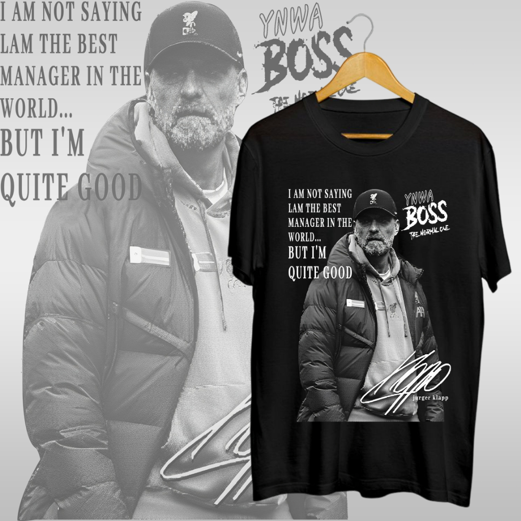 Juergen Klopp Liverpool Vintage Wash เสื้อยืด Liverpool Juergen Klopp Legend Manager สไตล์วินเทจ Retro 100% Cotton เสื้อยืด S ถึง 5XL