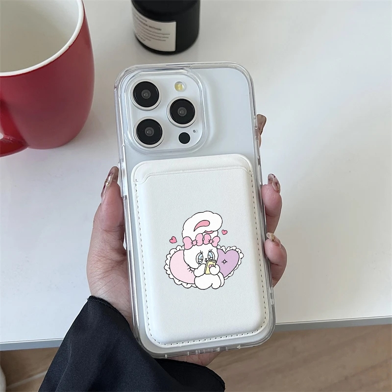 เคสโทรศัพท์มือถือแบบแข็ง แม่เหล็ก พร้อมที่ตั้งวางแม่เหล็ก น่ารัก สําหรับ iPhone 15 14 13 12 11 Pro Max