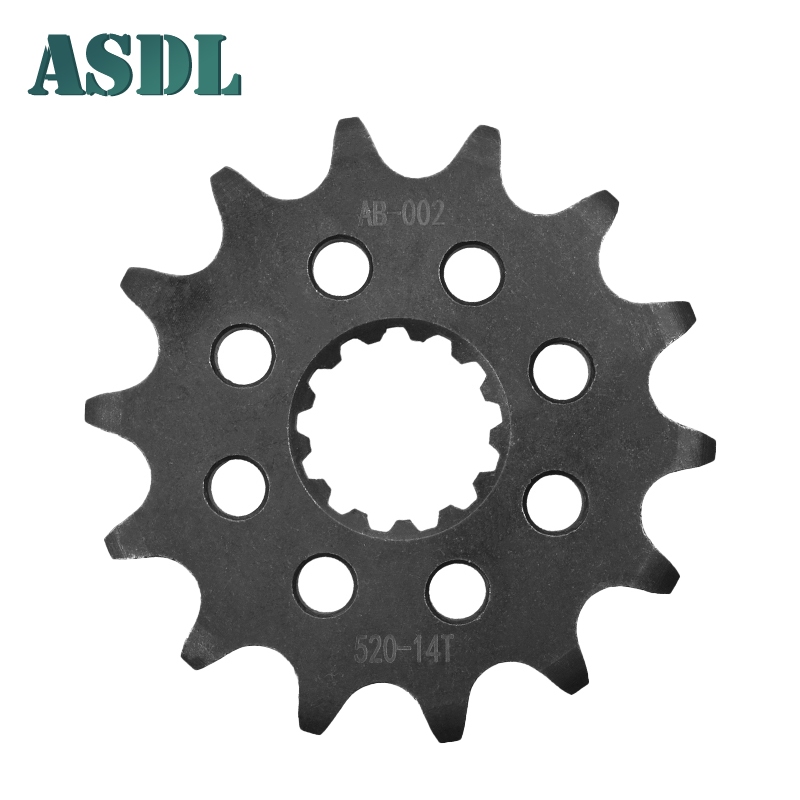 Asdl 520 14T รถจักรยานยนต์ปลอมเทคโนโลยีสเตอร์หน้าสําหรับ Yamaha MT-25 TZR250 RC FZ4004YR MT-03 YZF-R