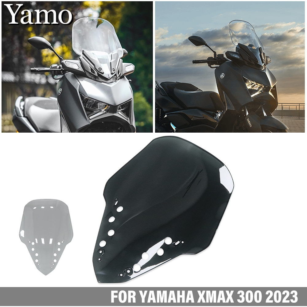 สําหรับ ยามาฮ่า xmax 300 xmax 300 โวลต์2 2023 2024 2025 กระจกบังลมสไตล์โรงงานด้านหน้าฝาครอบเบี่ยงกระจกหน้า