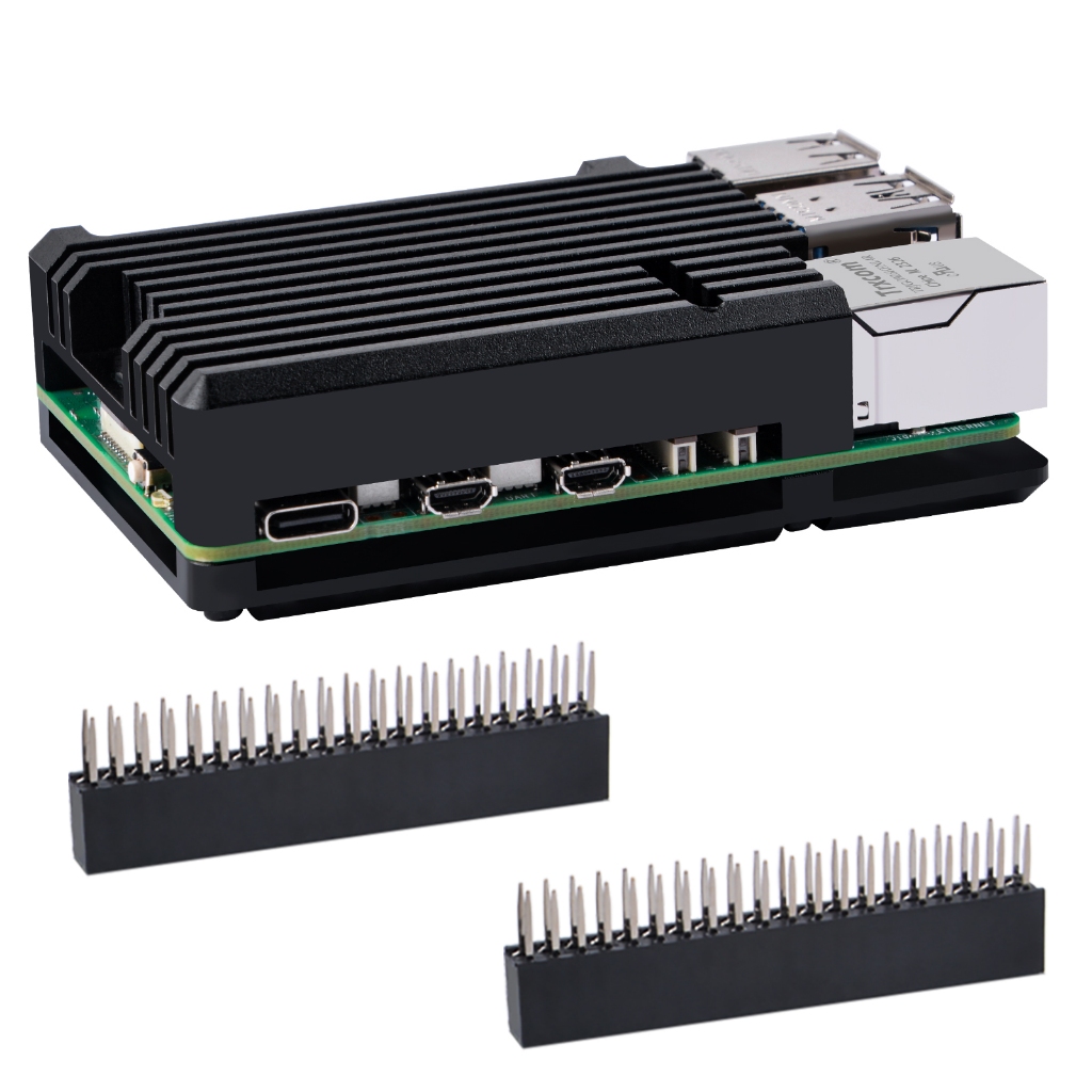 52Pi Raspberry Pi 5 Heatsink Case, Pi 5 อลูมิเนียมเกราะ, Pi 5 Passive Cooling Case สําหรับ Raspberry