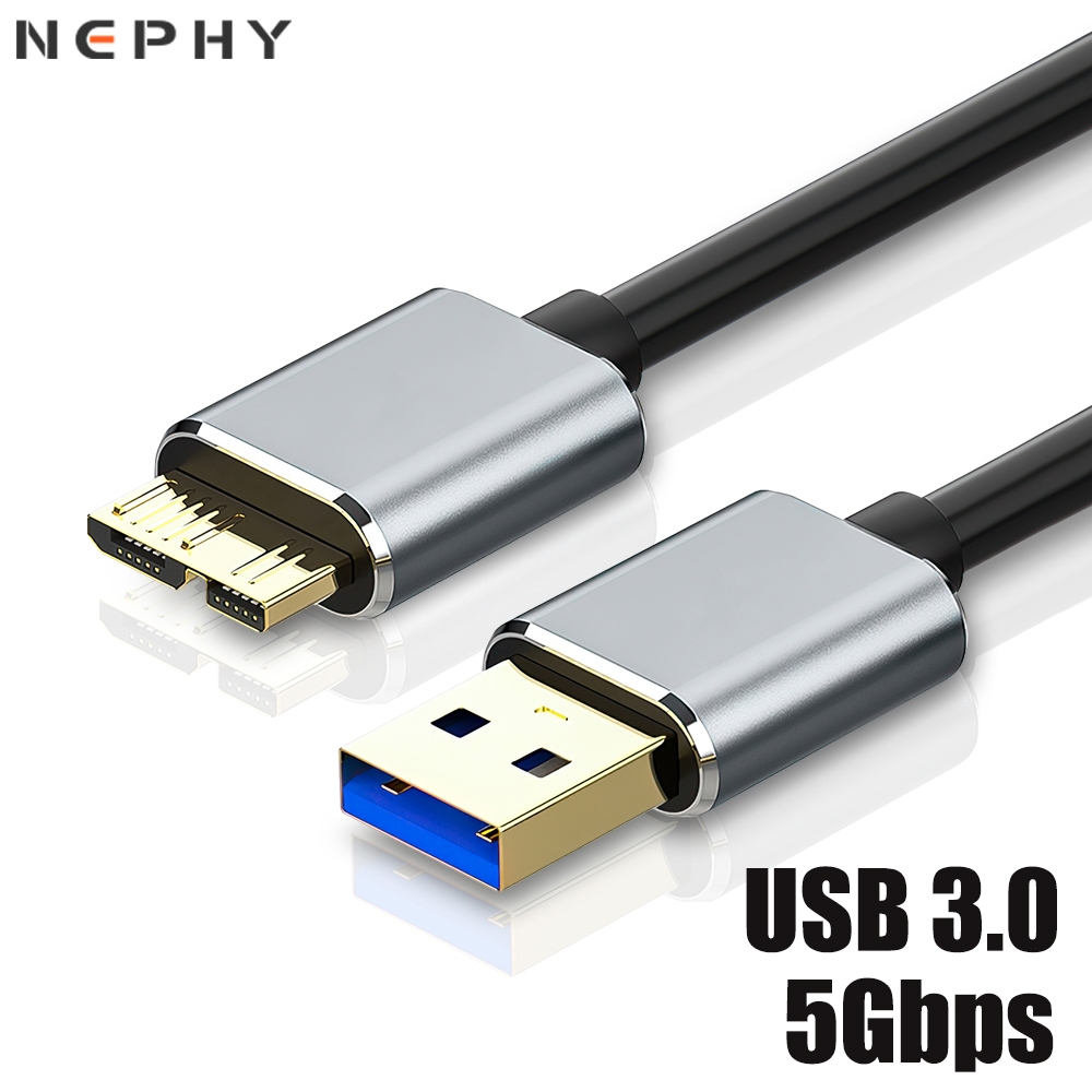 สายชาร์จ USB 3.0 เป็น Micro B HDD MicroB SSD Sata สําหรับฮาร์ดดิสก์ Seagate Toshiba Kingston PC USB3.0 5Gbps 3A USB3 0.5 ม. 1 ม. 2 ม.
