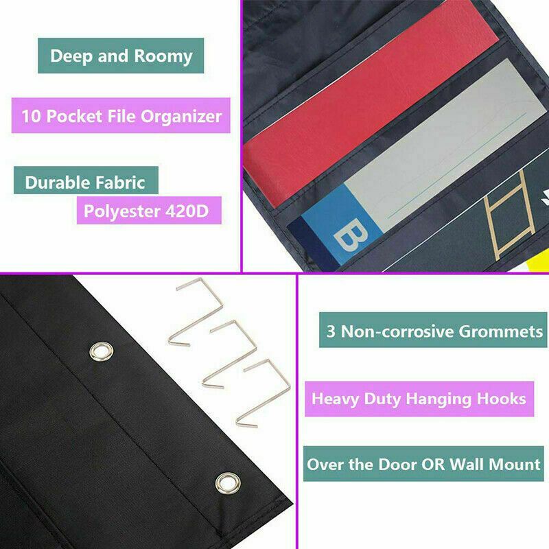 กระเป๋าแฟ้มเอกสาร แบบแขวนผนัง 10 ช่อง 3 ช่อง ขนาดใหญ่ - รูปที่ 4