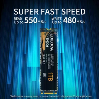 Ediloca EN206 M.2 SATA SSD SATA III 6Gb/s Read 550MB/s Write 480MB/s สำหรับ Laptop/PC 256GB 512GB 1TB