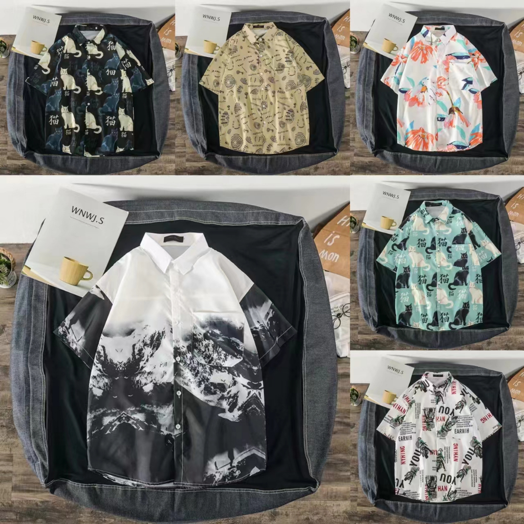 เสื้อผู้ชาย เสื้อฮาวาย หลายสไตล์ 100 แบบ รุ่น 1134