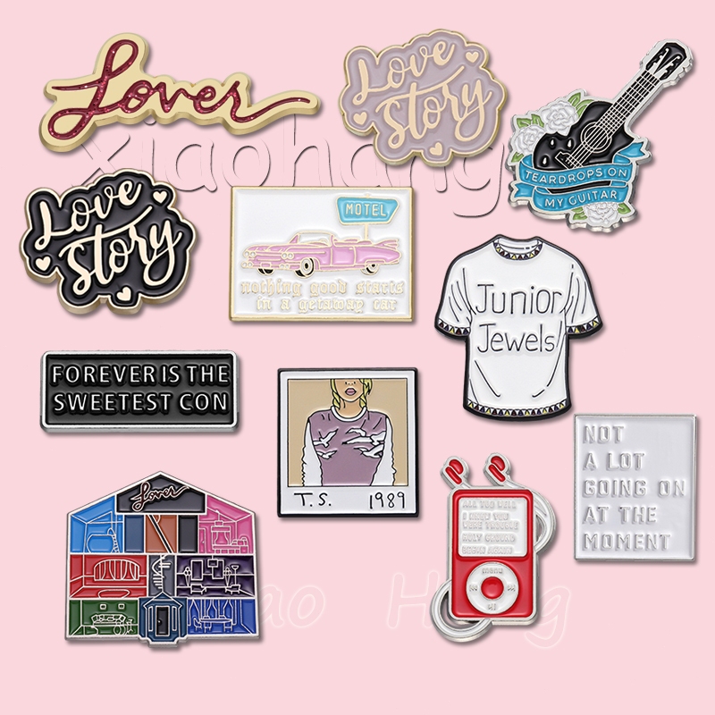 เข็มกลัด รูปนักร้องชื่อดัง Swift Taylor Enamel Pins Music Rock Song Pin Album Lapel Badges เครื่องประดับ สําหรับเพื่อน แฟนเพลง