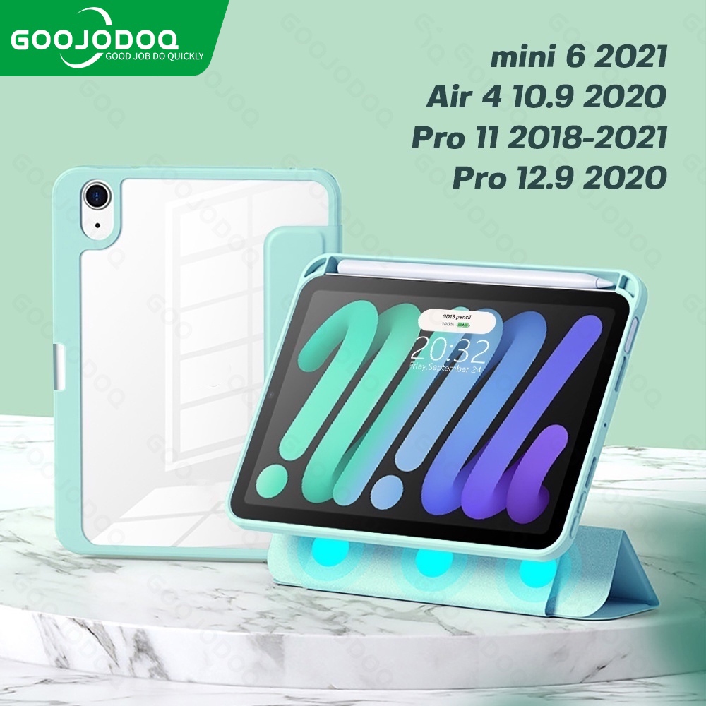 GOOJODOQ แท็บเล็ตพับชุดแม่เหล็กออกแบบสําหรับ 8th ipad Gen 7/8/9 ipad Pro 11 12.9 นิ้ว 2020 2018 Air 3 Pro 3 10.5 IX Thailand Spot!!