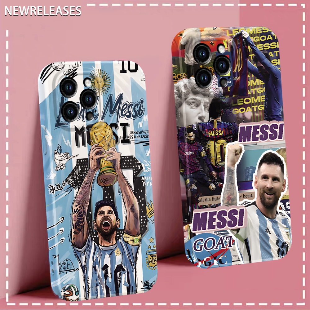 เคส Iphone Case คุณภาพสูงในยุโรปและอเมริกาฟุตบอลซูเปอร์สตาร์ Macy HD รูปแบบสำหรับ Apple 15 14 13 12 11ProMax Case ร้อนขาย iPhone XR XSMax 7 8Plus 6S Plus กรณีป้องกันสำหรับชายและหญิง