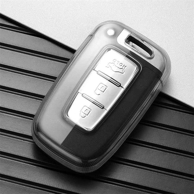 เคสกุญแจรีโมทรถยนต์ TPU แบบนิ่ม สําหรับ Hyundai IX35 Sonata 8 Forte Rio 3 K2 K3 K5 Sportage Fob
