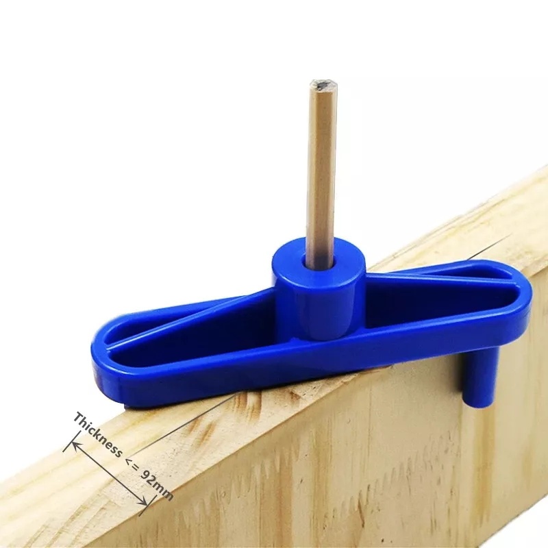 Center line Gauge Finder มัลติฟังก์ชั่นเจาะ Positioner เครื่องหมายเครื่องมือแบบพกพา Center Scibe งานไม้เครื่องมือ