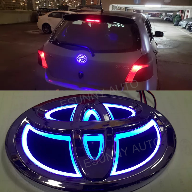 ใหม่ โลโก้โตโยต้า 5D LED ไฟกลางวัน และไฟเบรก (VIOS, กล้อง, อัลติส, ไฮลักซ์, อัลฟาร์ด, เวลไฟร์)