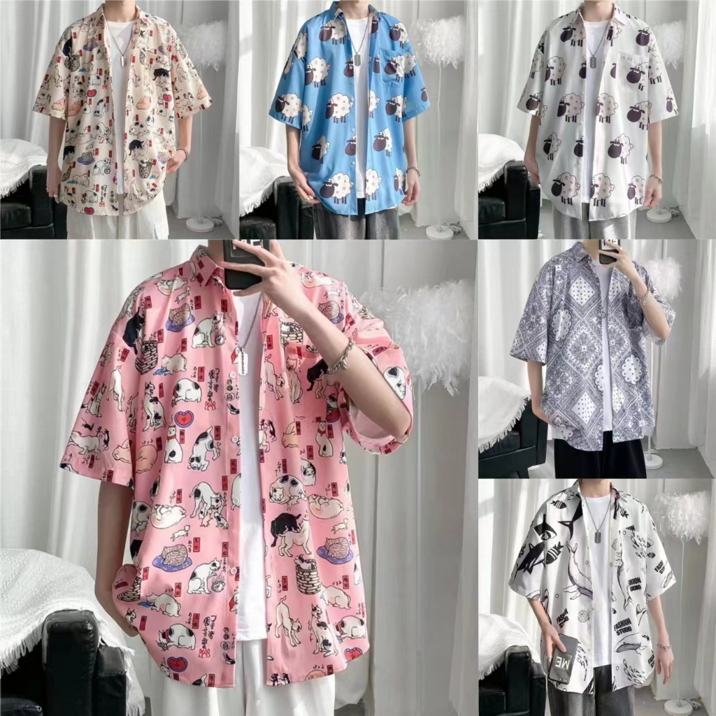เสื้อผู้ชาย เสื้อฮาวาย หลายสไตล์ 100 แบบ รุ่น 1235