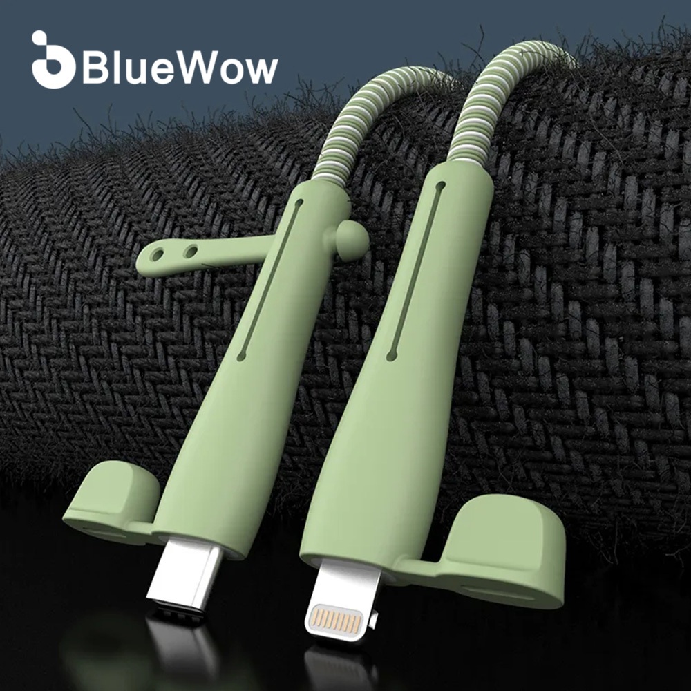 Bluewow CP14 【CtoL】ที่ถนอมสายชาร์จโทรศัพท์ ซิลิโคน กันสายหัก ตัวถนอมสายชาร์จ
