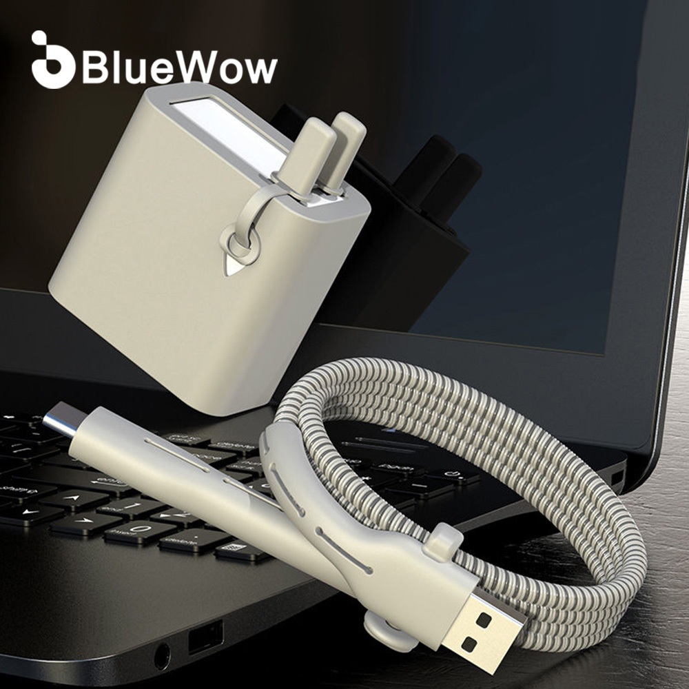 Bluewow CP08 【CtoL】ที่ถนอมสายชาร์จ สายโทรศัพท์ ที่เก็บสายเคเบิล ที่ม้วนเก็บสายชาร์จ USB ที่จัดระเบียบสายเคเบิล