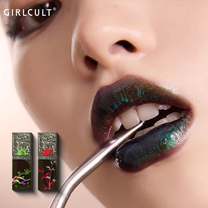 Girlcult Sebo Liaozhai ลิปสติก ลิปกลอส กระจกเงา เพชร