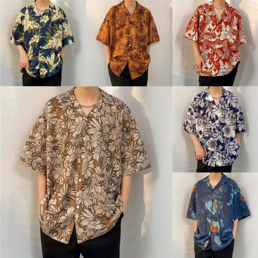 เสื้อผู้ชาย เสื้อฮาวาย หลายสไตล์ 100 แบบ รุ่น 1335