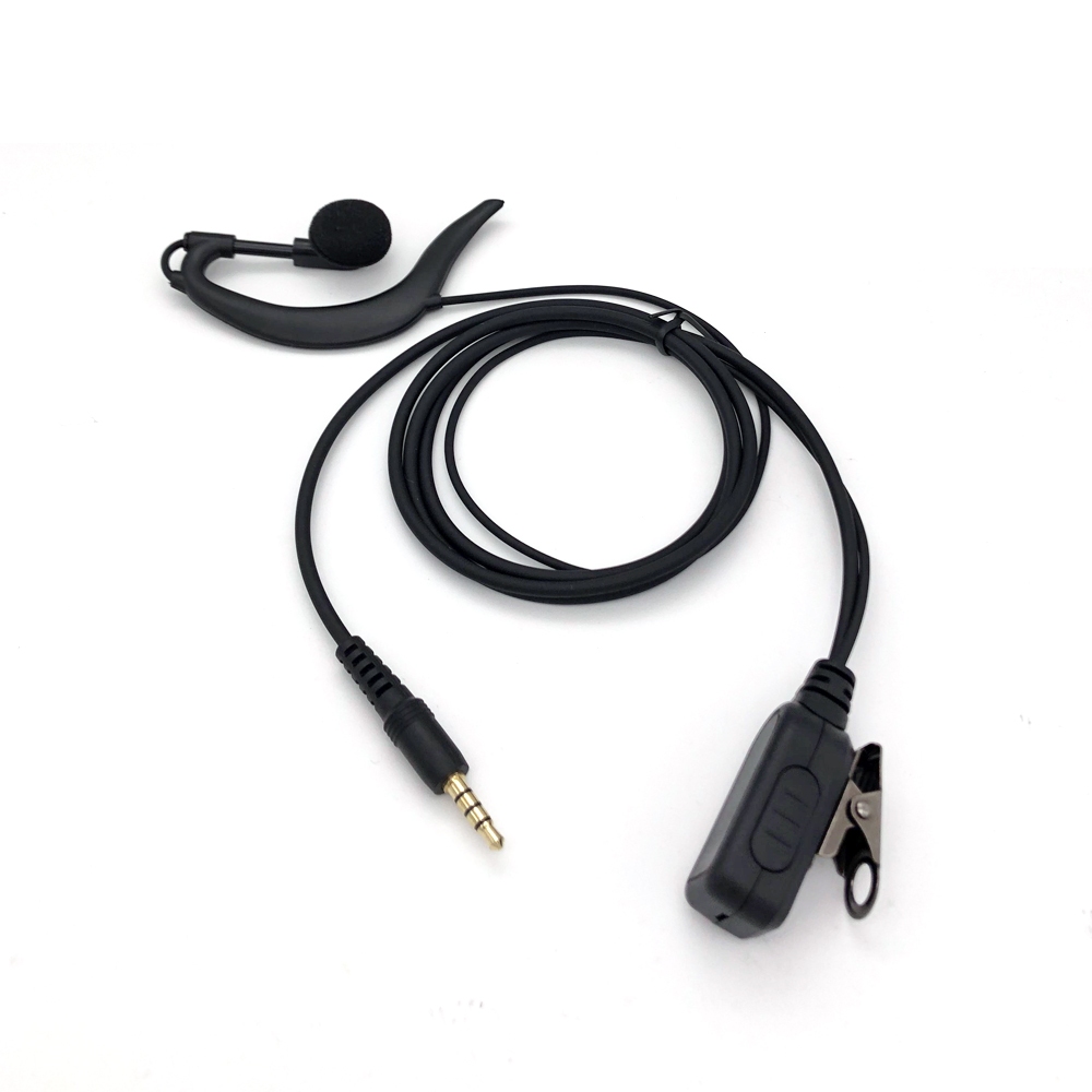 3.5 มม.PTT Ear Hook หูฟังสําหรับสมาร์ทโฟนสําหรับ Zello Voxer สําหรับ iPhone สําหรับโทรศัพท์มือถือ Pu
