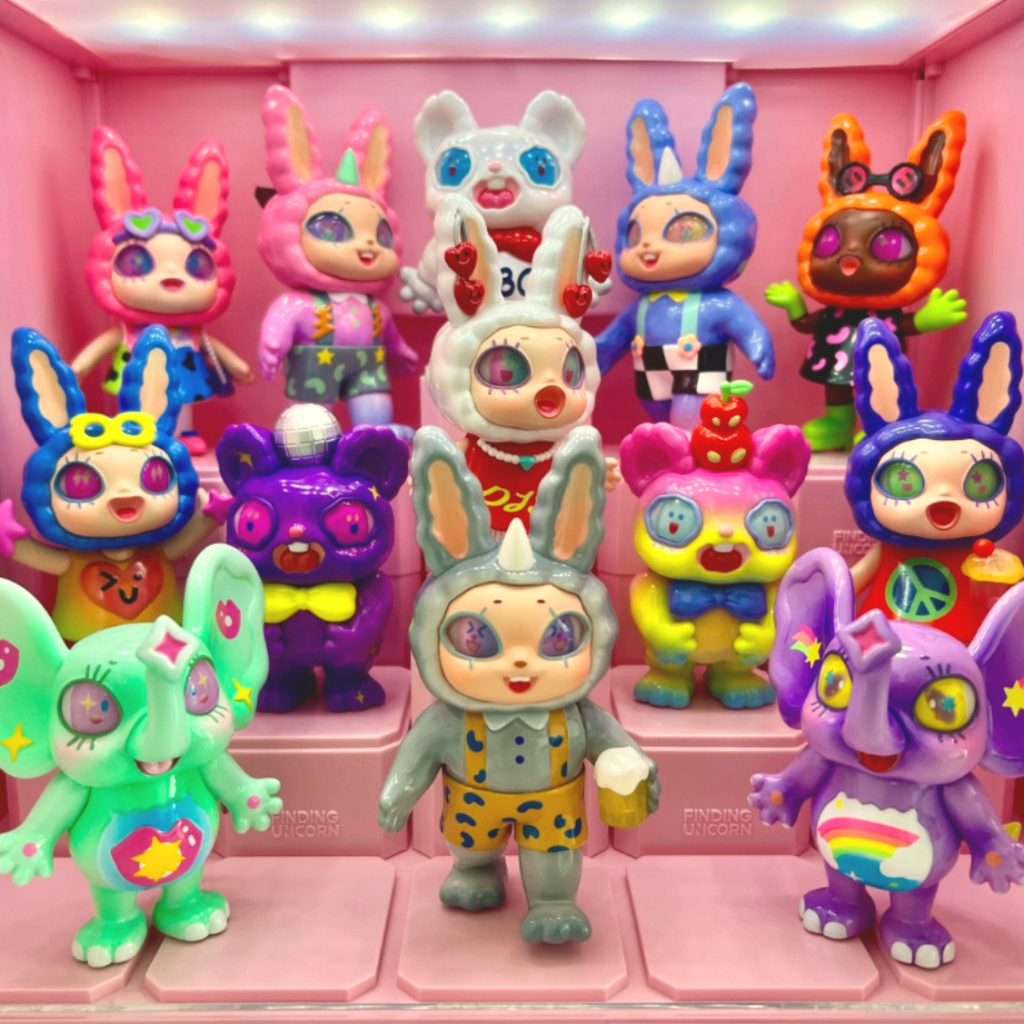 [ของแท้]  f. UN Agan yeaohua psychadelic audio party series  Blind Box  whole set hidden Doll ของขวั