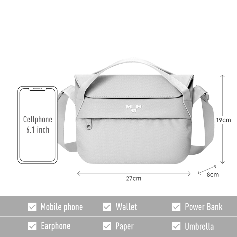 MAH 2968 Airy Travel At Ease 210g กระเป๋าถือ กระเป๋าสะพายไหล่ ยืดหยุ่น และพับได้