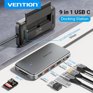 Vention ฮับ USB c 9 in 1 พร้อม M.2 SSD Enclosure Type c เป็น…