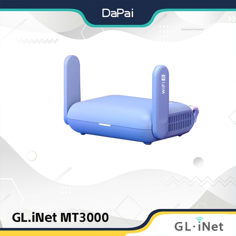 Gl.inet GL-MT3000 (Beryl AX) เราเตอร์ WiFi 6 Gigabit แบบพกพา ความเร็วสูงถึง 3000 Mbps สําหรับบ้าน และการเดินทาง