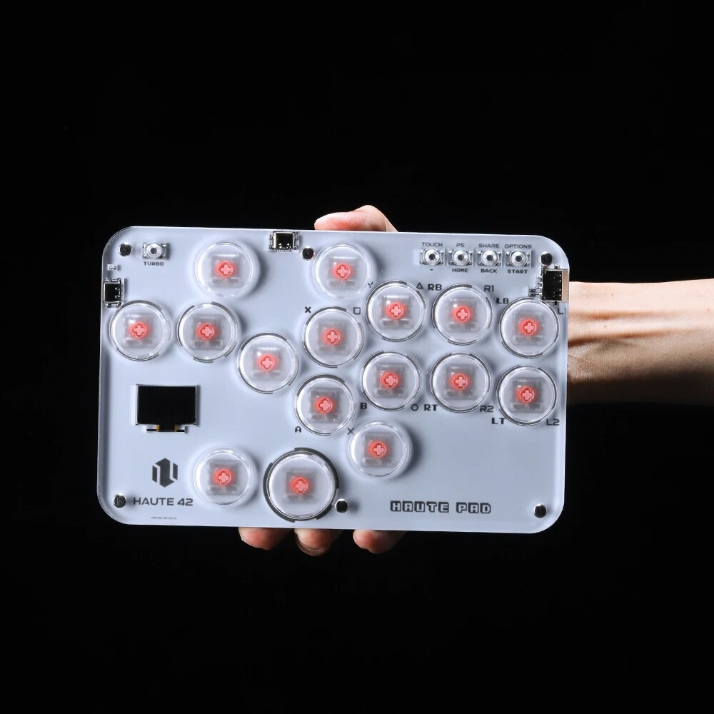 ⭐ใหม่ Haute42 Arcade Hitbox จอยสติ๊กควบคุมคีย์บอร์ด สําหรับ Ps4 Switch Stem Arcade Fighting PC