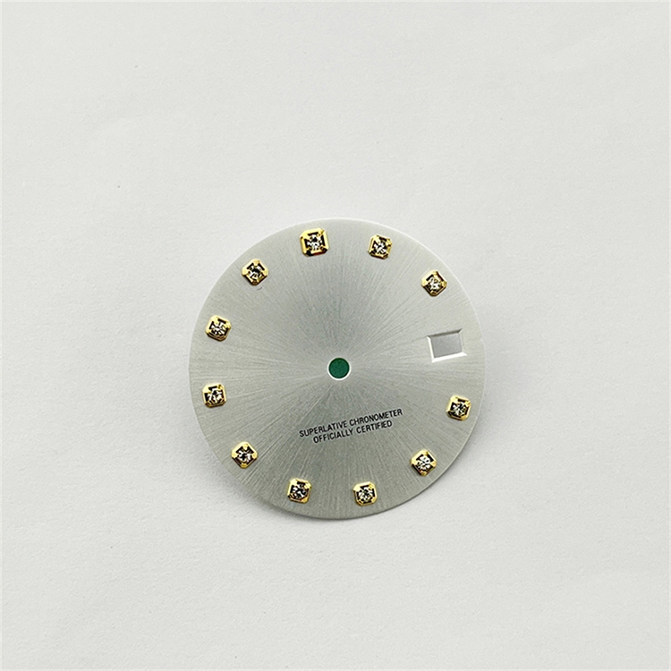 อุปกรณ์เสริมนาฬิกาข้อมือ หน้าปัดเพชร ขนาด 28.5 มม. ดัดแปลง สําหรับ NH35 Movement