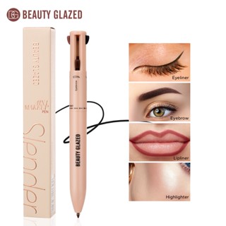 Beauty Glazed 4 In 1 ปากกาแต่งหน้า อายไลเนอร์ คิ้ว ลิป ไฮไลท…