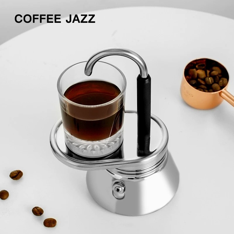 Virgo.  Moka Pot เครื่องชงกาแฟ กาต้มกาแฟสด  Diy สเตนเลส น้ําหนักเบา แบบพกพา