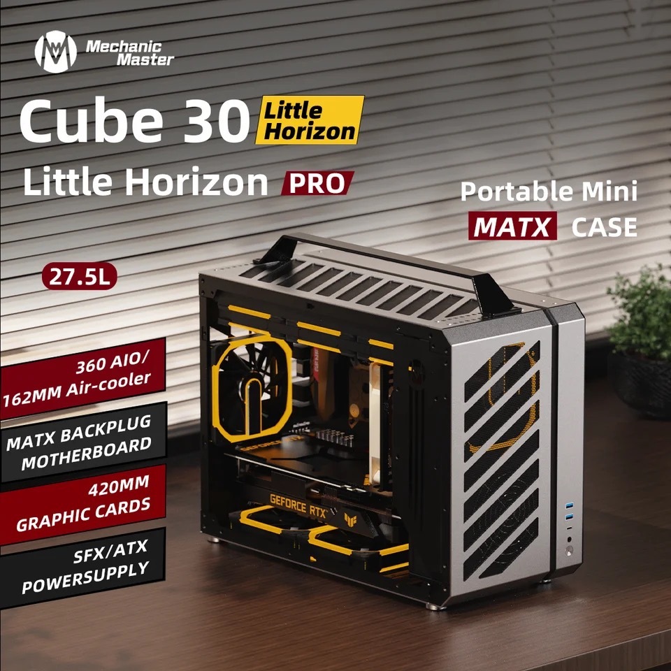 ใหม่ เมนบอร์ดอลูมิเนียม ระบายความร้อน C30Pro รองรับ 360 องศา MATX แบบพกพา