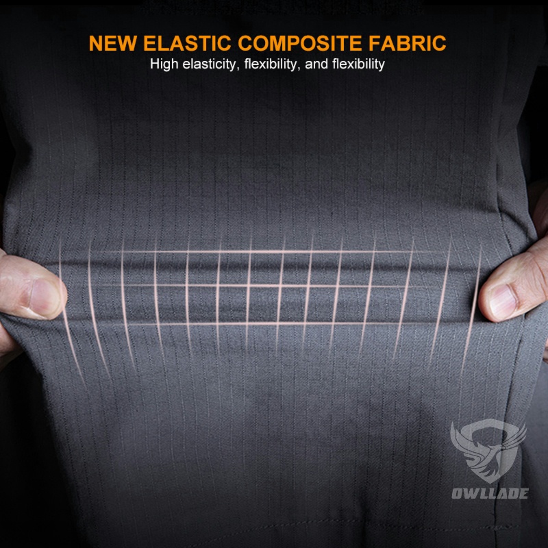 Owllade กางเกงคาร์โก้ยุทธวิธีอาวุโสสําหรับผู้ชาย KBZ01 สีเทากันน้ํา A01 2T