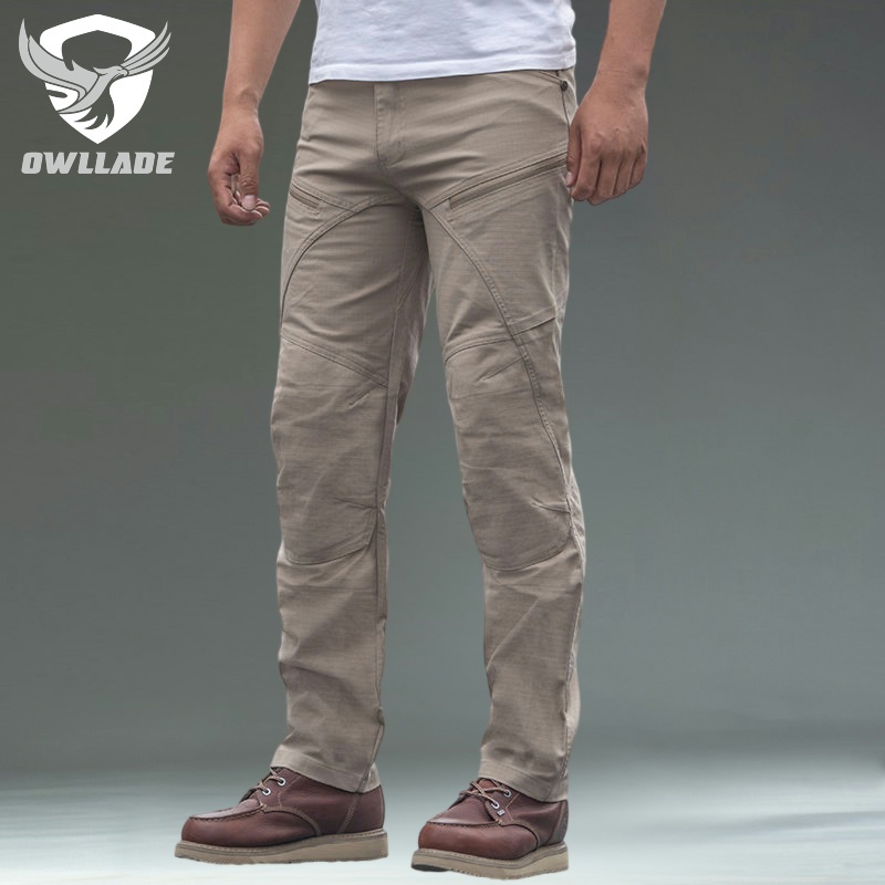 Eaglade กางเกงคาร์โก้ยุทธวิธีอาวุโสสําหรับผู้ชายสีกากี Kbz