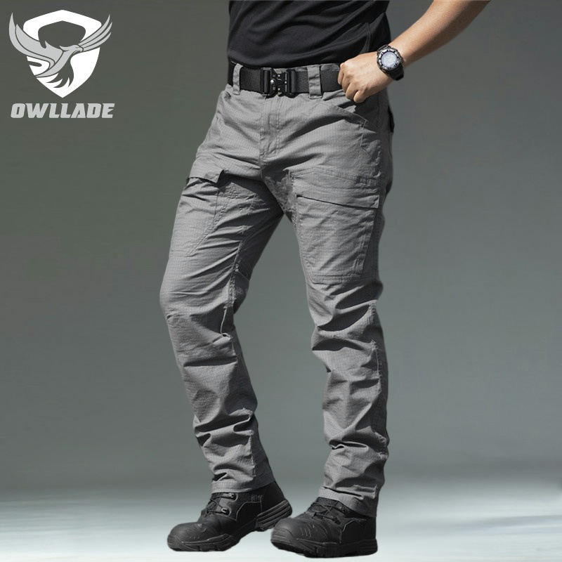 Eaglade กางเกงคาร์โก้ยุทธวิธีสําหรับผู้ชายสีเทา